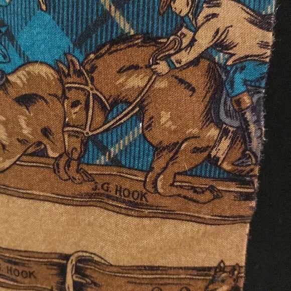 J. G. Hook Vintage Equestrian Scarf - Picture 2 of 5
